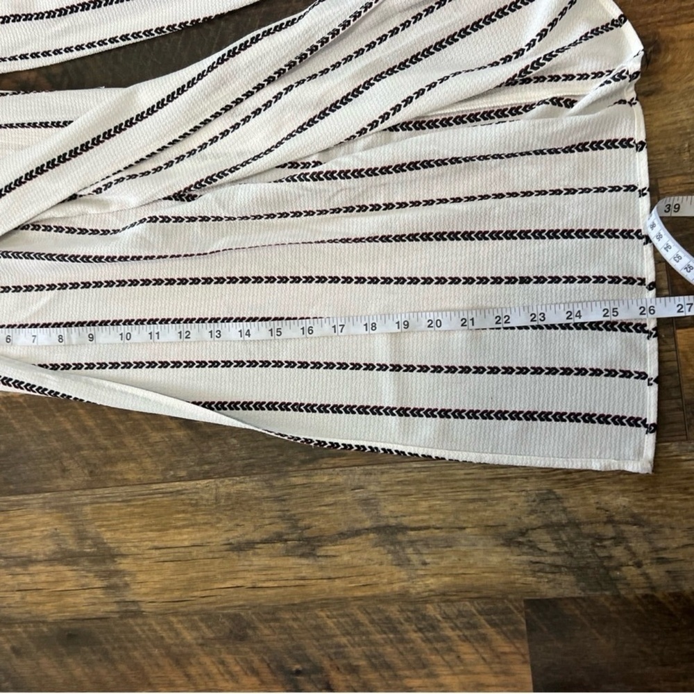 One Clothing White and Black Striped Jumpsuit - Picture 7 of 9